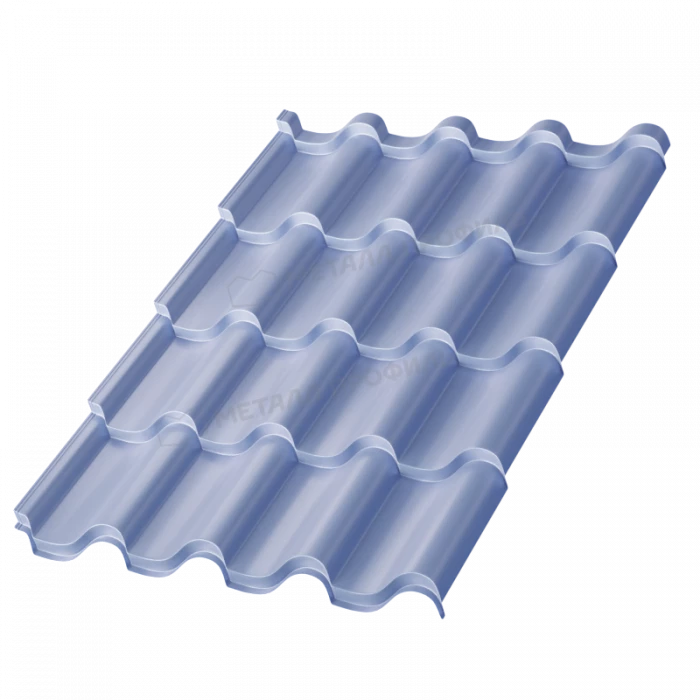 Металлочерепица Металл-Профиль Монтерроса-ML 0,5 PURMAN® Galmei Сиреневый металлик