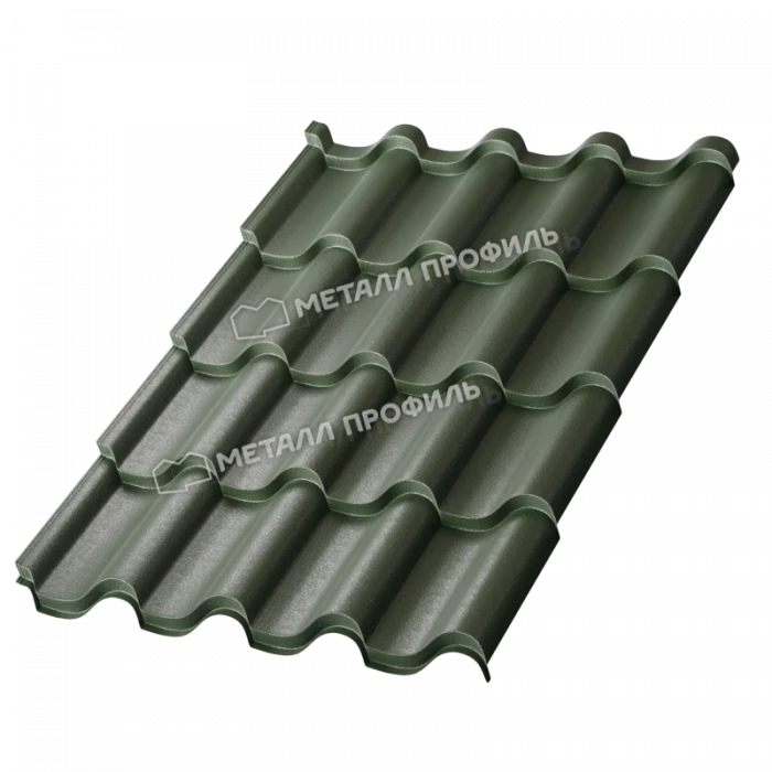 Металлочерепица Металл-Профиль Монтерроса-ML 0,45 VikingMP® RAL 6007 Бутылочно-зеленый