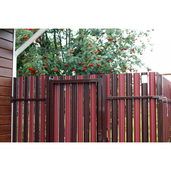 Штакетник М-образный А Grand Line 0,45 Print Elite Choco Wood Choco Wood фото 3