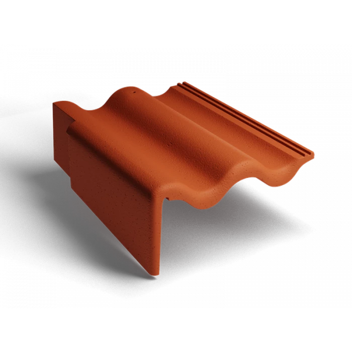 Боковая левая черепица Classic Кирпично-красный Kriastak