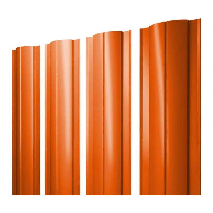 Штакетник Круглый Grand Line 0,45 Полиэстер RAL 2004 Оранжевый