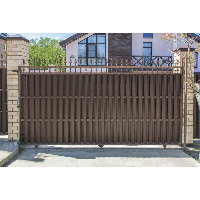 Штакетник П-образный В Grand Line 0,45 Drap ST RAL 8017 Шоколад фото 2