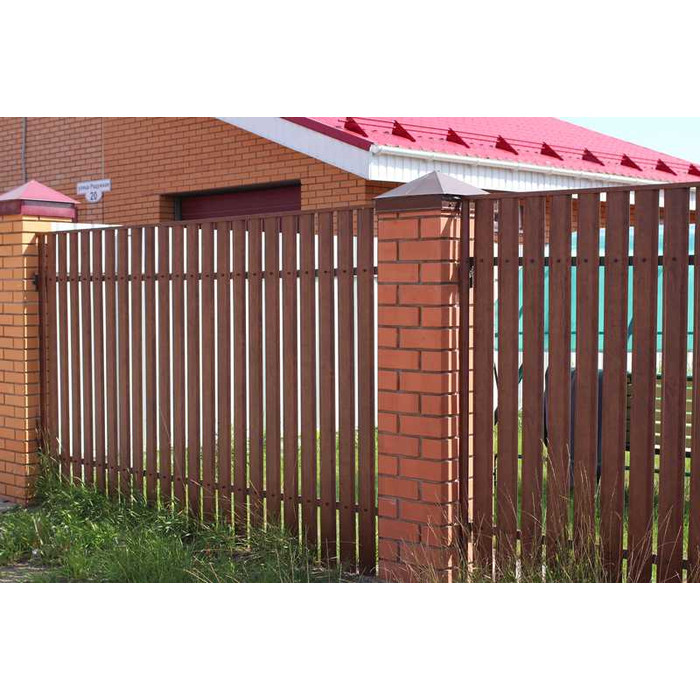 Штакетник П-образный А Grand Line 0,45 Print-double Elite Antique Wood Antique Wood фото 3