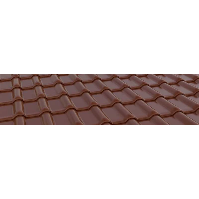 Керамическая черепица Braas Рубин 13V Глазурь каштан