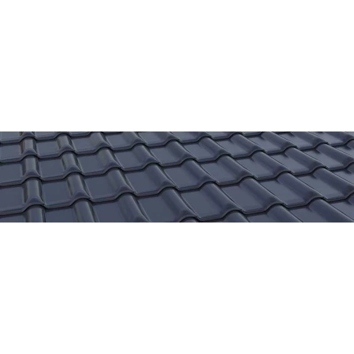 Керамическая черепица Braas Рубин 13V Глазурь королевский серый