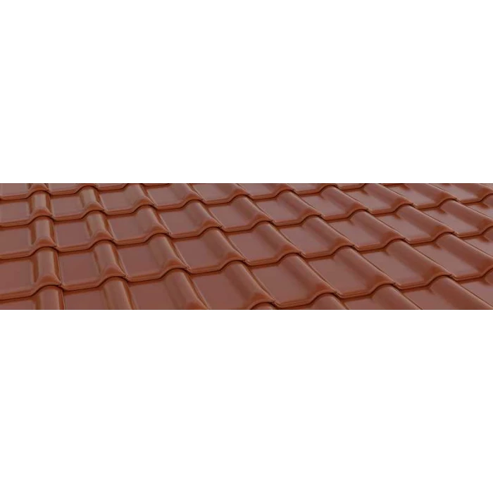 Керамическая черепица Braas Рубин 13V Глазурь красная осень