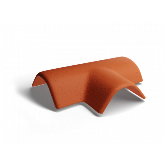 Т-образная черепица Classic Кирпично-красный Kriastak