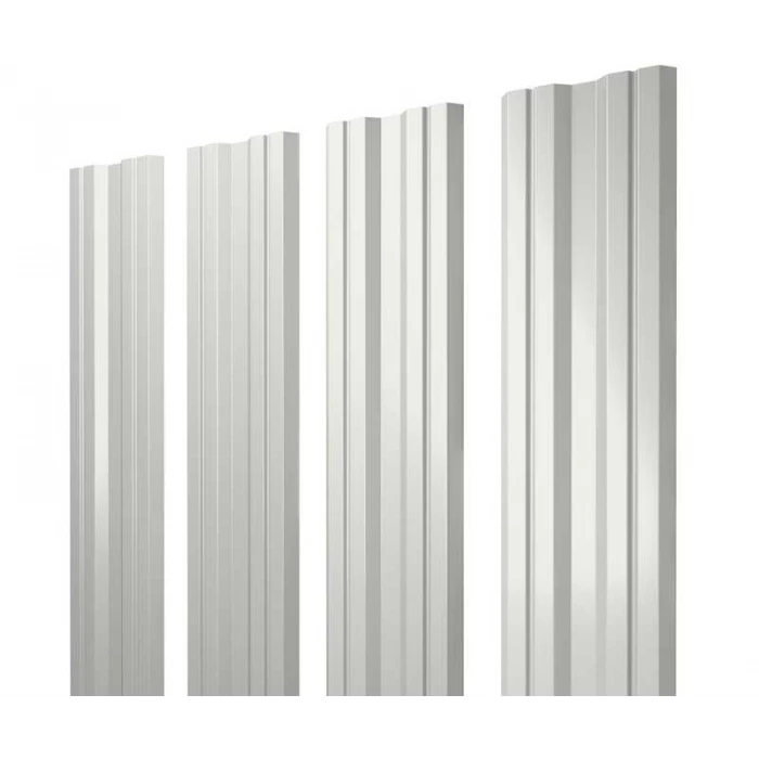 Штакетник Twin Grand Line 0,4 Полиэстер RAL 9003 Сигнальный Белый