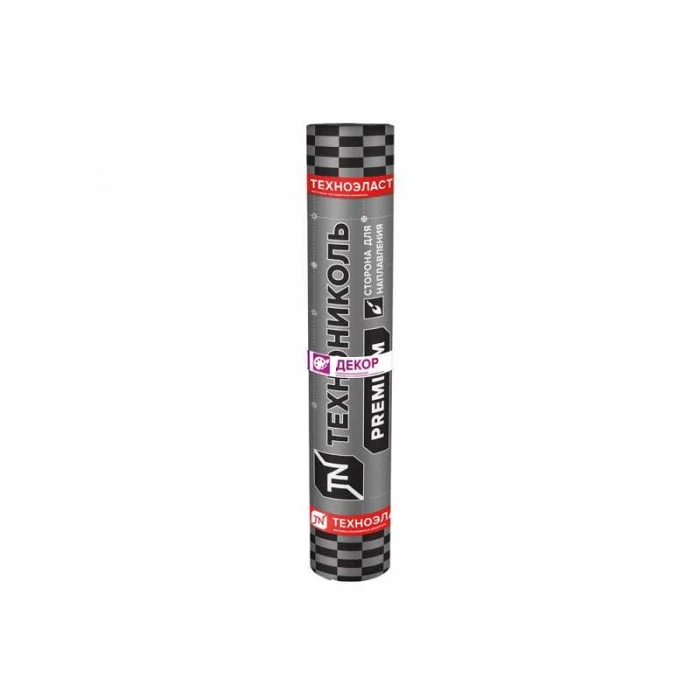 Материал кровельный Технониколь Техноэласт Декор ЭКП базальт коричневый микс, 10х1