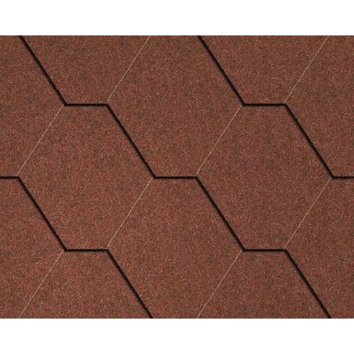 Мягкая черепица Icopal Натур Красный