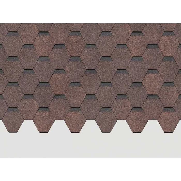 Гибкая черепица Docke STANDARD СОТА Коричневый