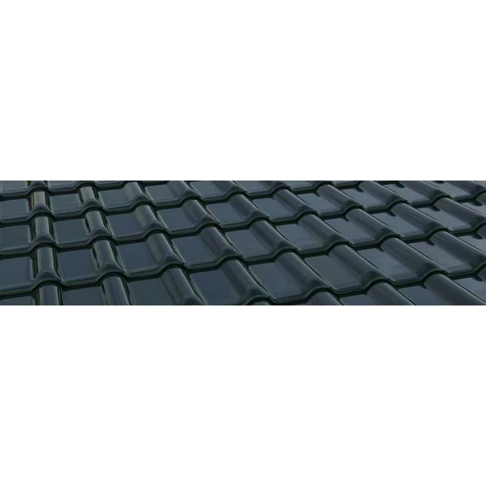 Керамическая черепица Braas Рубин 13V Топ-глазурь зеленая ель