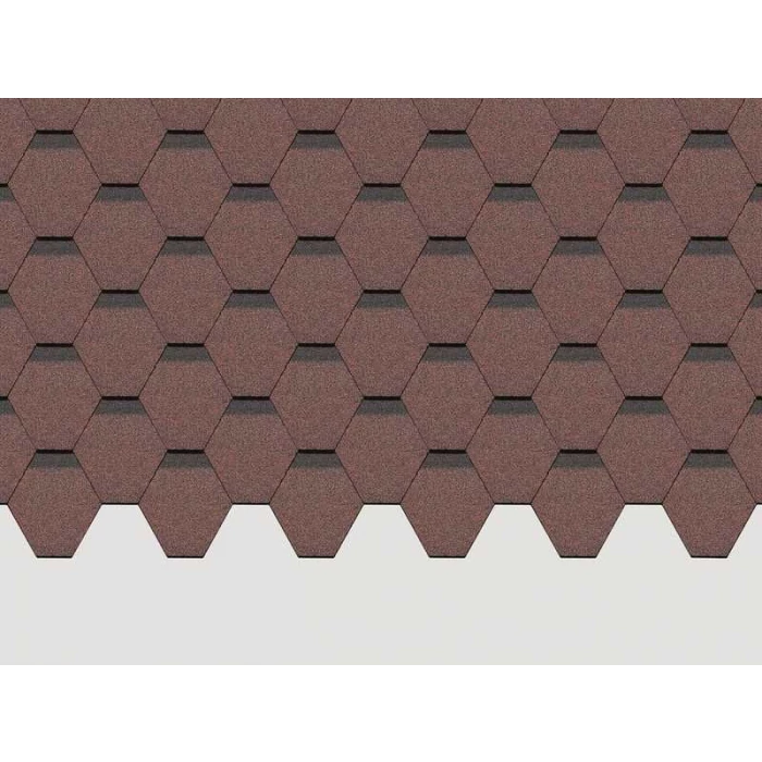 Гибкая черепица Docke STANDARD СОТА Красный