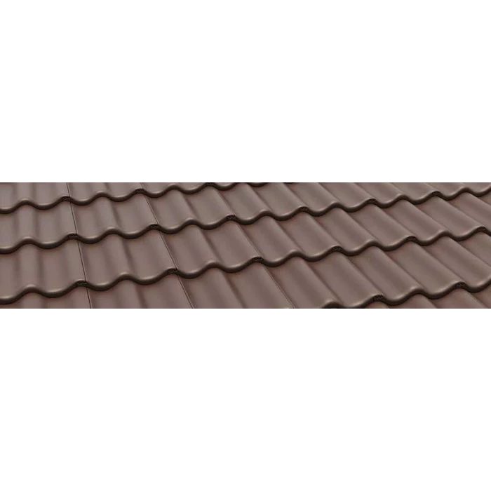 Цементно-песчаная черепица Braas Протектор Коричневый