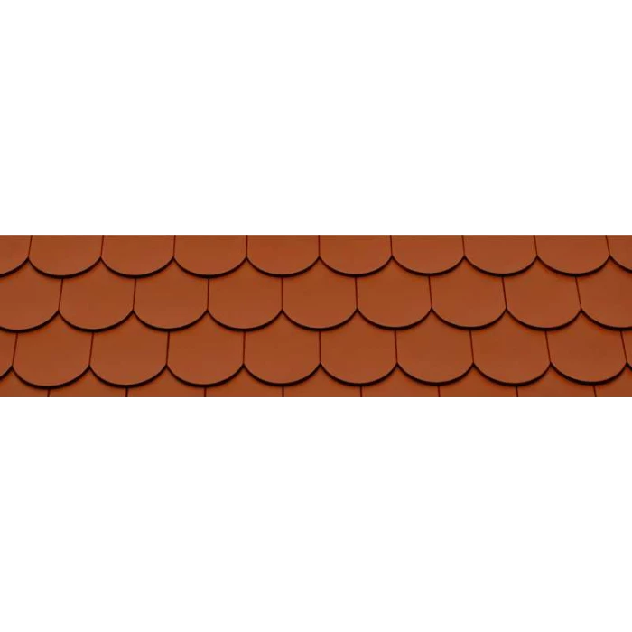 Керамическая черепица Braas Опал Глазурь красная осень