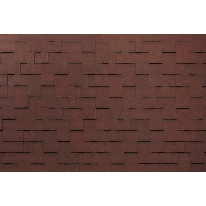 Гибкая черепица Тегола Comfort Акцент Темно-красный