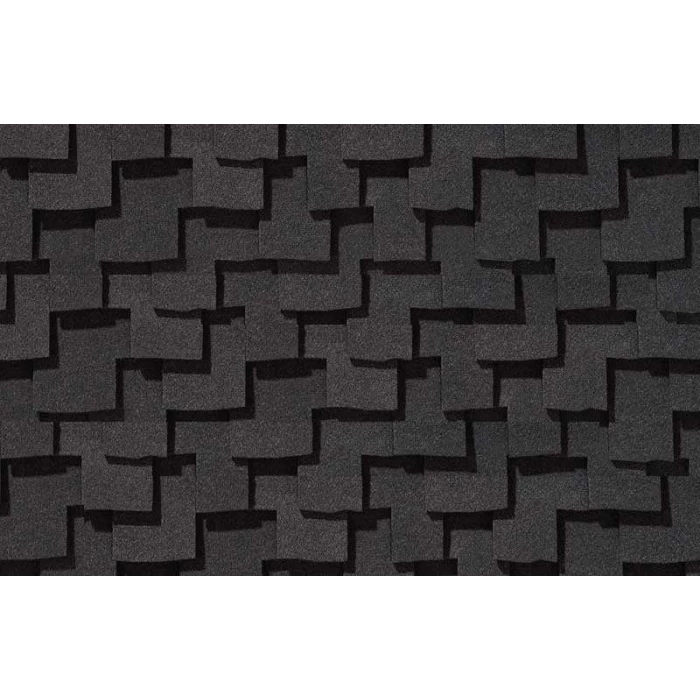 Гибкая черепица CertainTeed Presidential Shake Charcoal Black