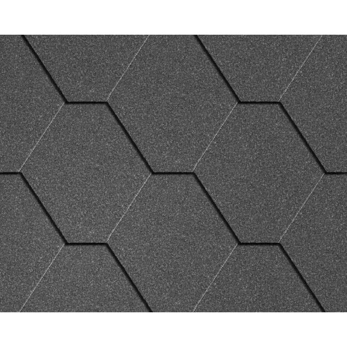 Мягкая черепица Icopal Натур Угольно-серый