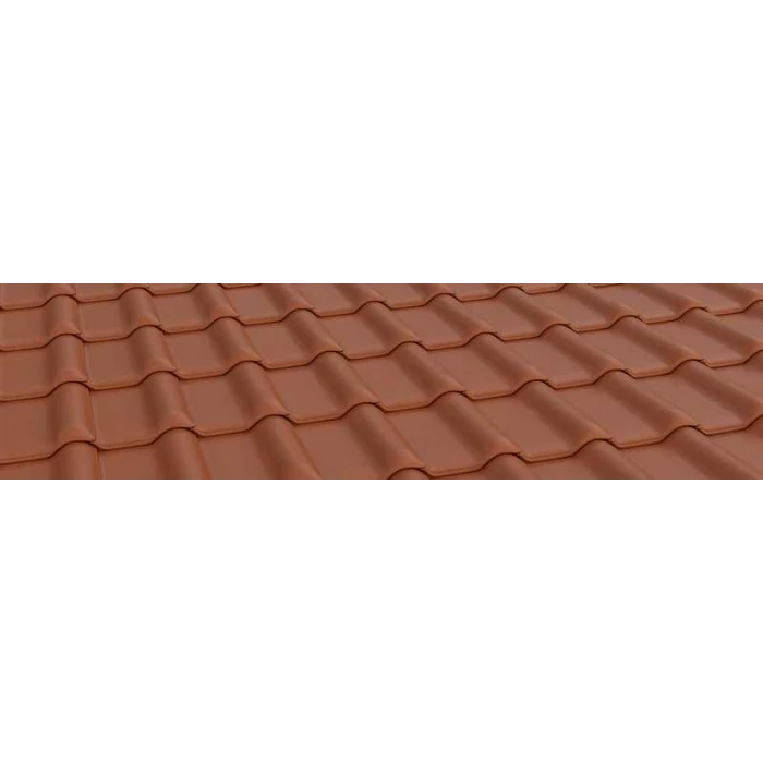 Керамическая черепица Braas Рубин 13V Натуральный красный