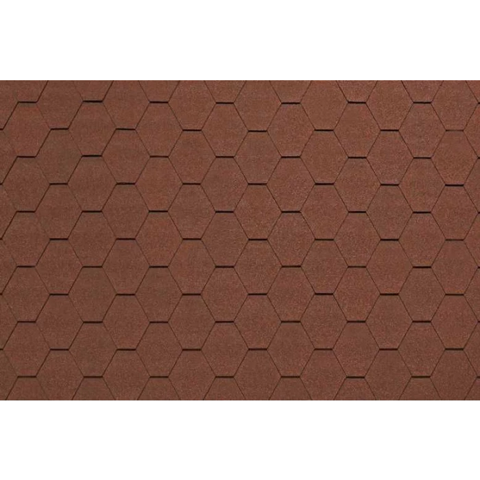 Гибкая черепица Тегола Comfort Вест Темно-красный