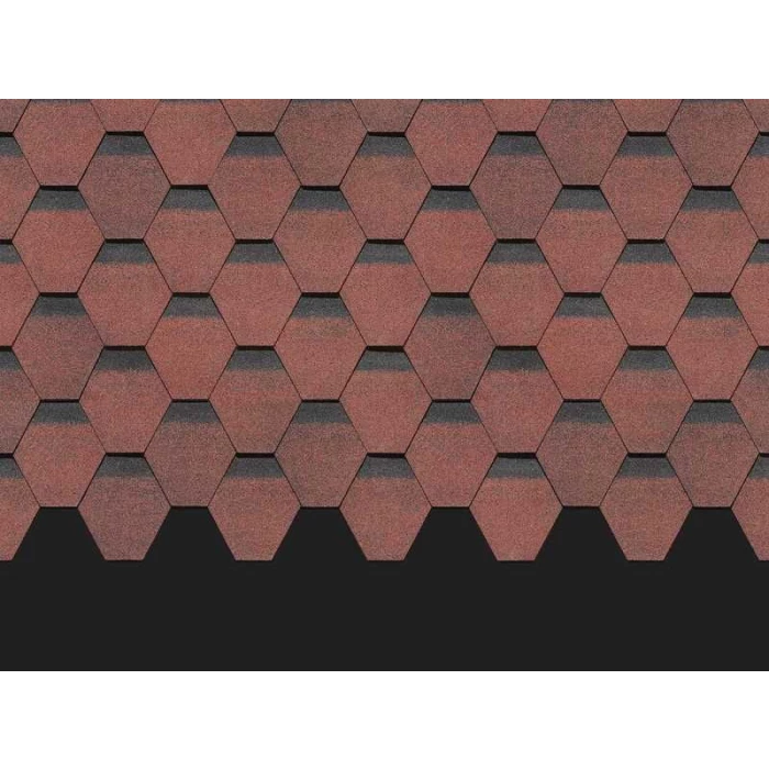 Гибкая черепица Docke PREMIUM ШЕФФИЛД Клубника