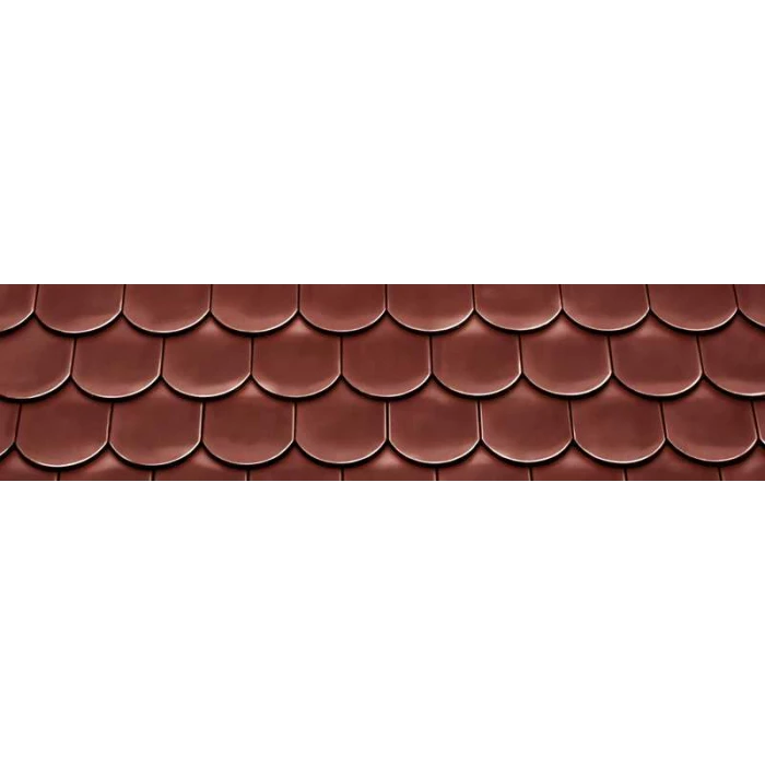 Керамическая черепица Braas Опал Глазурь красный бук
