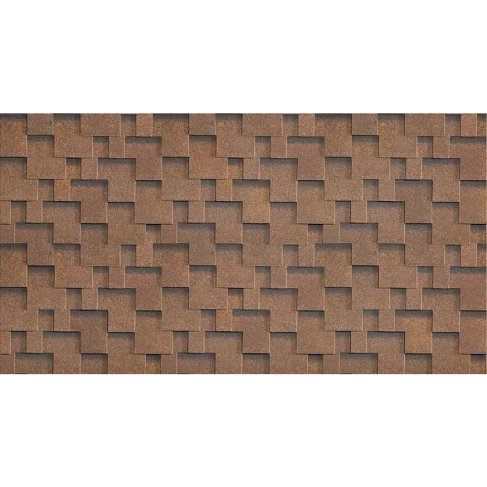 Гибкая черепица Технониколь Шинглас Фокстрот Дуб