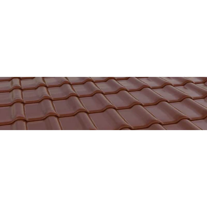Керамическая черепица Braas Рубин 9V Глазурь каштан