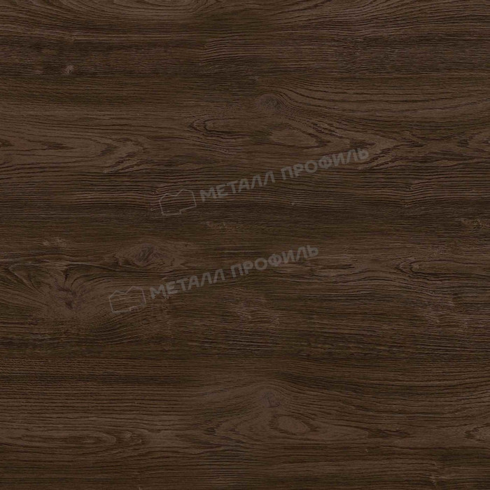 Штакетник Металл Профиль ELLIPSE-O 0,5 ECOSTEEL® матовый Мореный Дуб | двустороннее покрытие фото 2