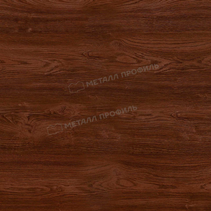 Штакетник Металл Профиль ELLIPSE-T 0,5 ECOSTEEL® Мореный Дуб фото 2