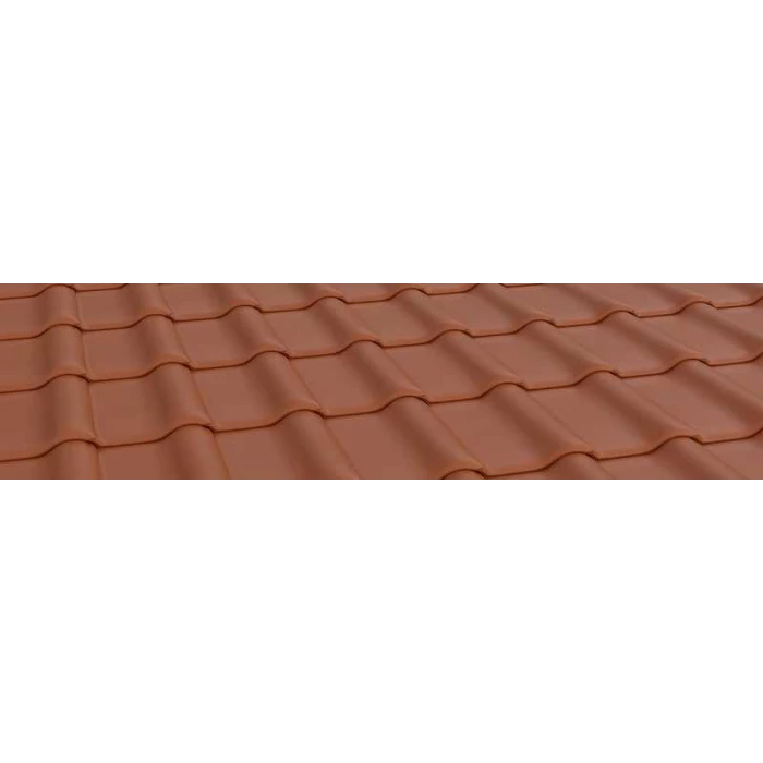 Керамическая черепица Braas Рубин 9V Натуральный красный