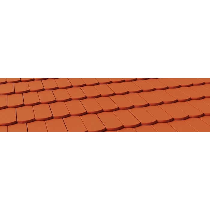 Цементно-песчаная черепица Braas Ревива Красный