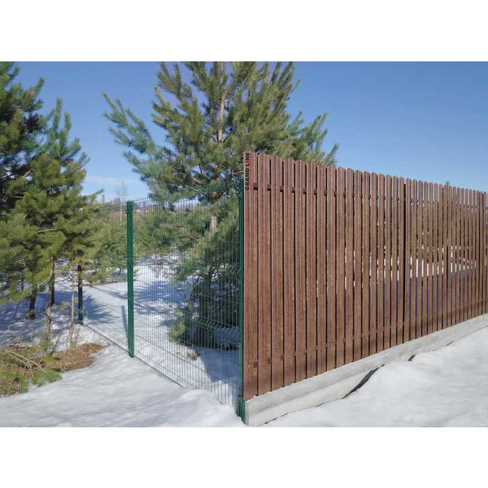 Штакетник Twin фигурный 0,45 Print Elite Antique Wood фото 3