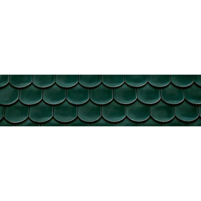 Керамическая черепица Braas Опал Топ-глазурь зеленая ель