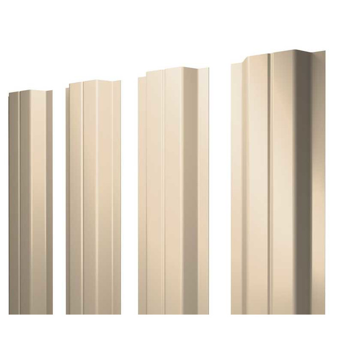 Штакетник П-образный Grand Line 0,5 Satin RAL 1015 Светлая Слонвоая Кость