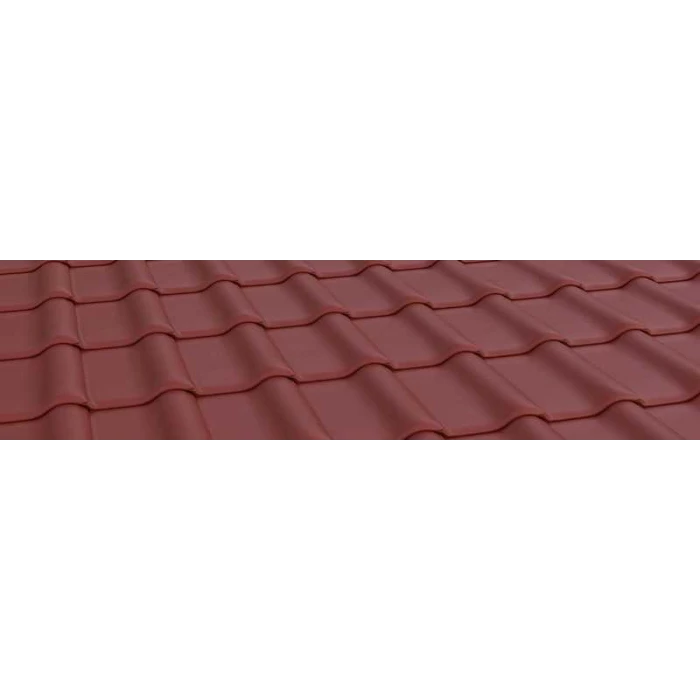 Керамическая черепица Braas Рубин 9V Ангоб красная лава