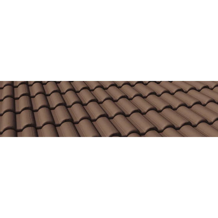 Цементно-песчаная черепица Braas Таунус Темно-коричневый