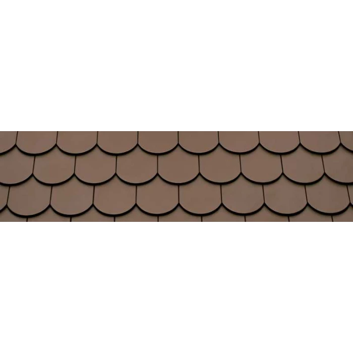Керамическая черепица Braas Опал Ангоб темно-коричневый