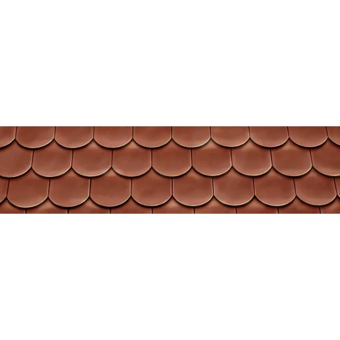Керамическая черепица Braas Опал Глазурь каштан