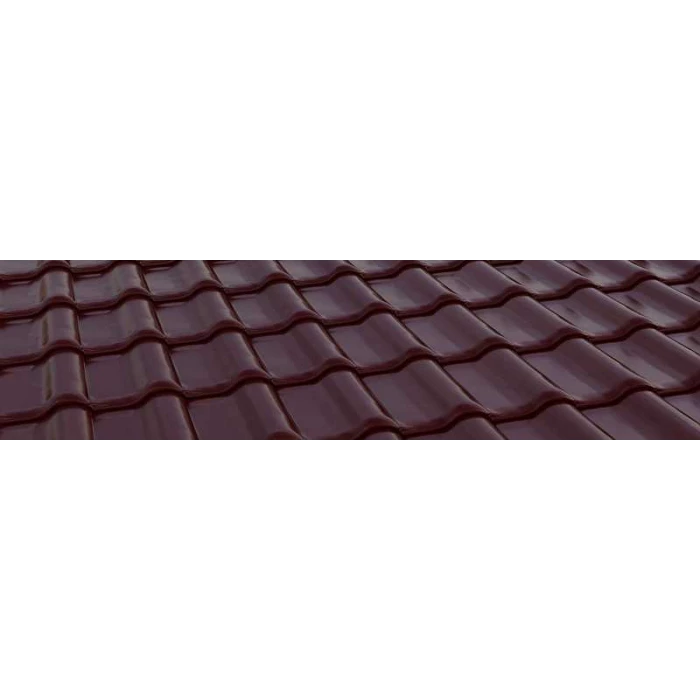 Керамическая черепица Braas Рубин 11V Глазурь красный бук