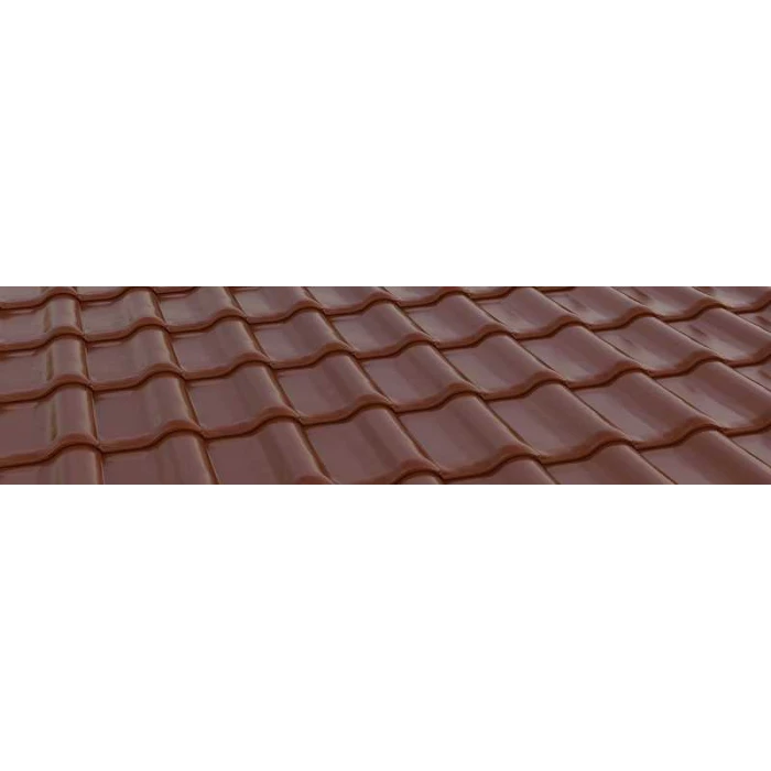 Керамическая черепица Braas Рубин 11V Глазурь каштан