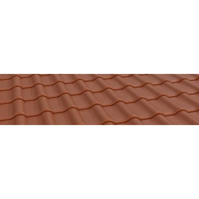Керамическая черепица Braas Рубин 11V Натуральный красный