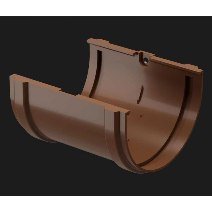 Соединитель желобов PREMIUM, каштан