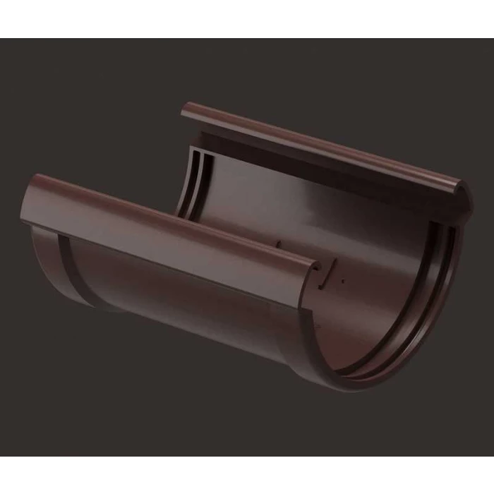 Соединитель желобов Docke LUX RAL 8019 Шоколад