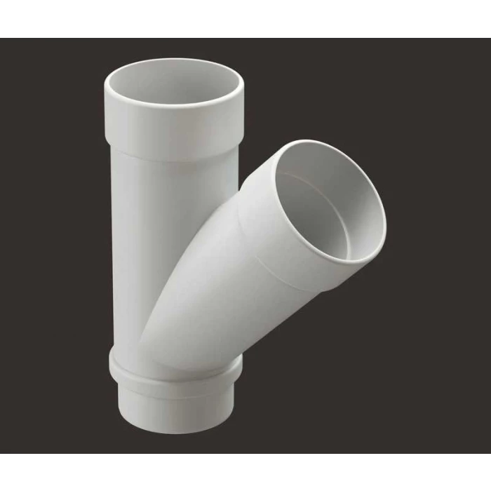 Тройник 45˚ LUX, пломбир