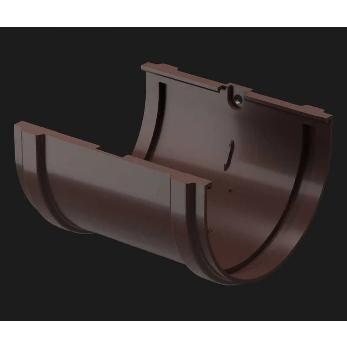 Соединитель желобов PREMIUM, шоколад