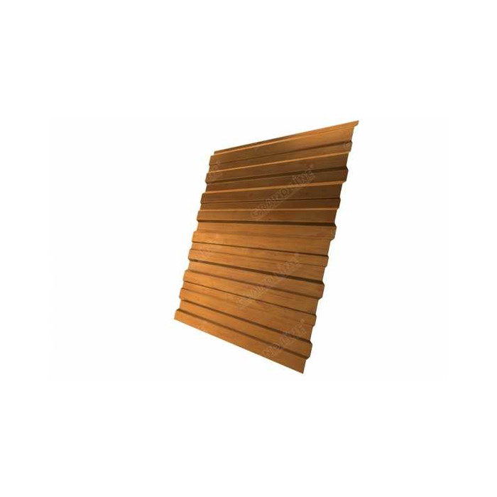 Профлист Grand Line C10В 0.45 Print Elite с пленкой Golden wood