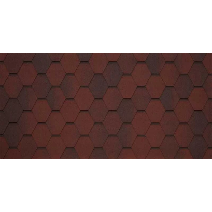 Гибкая черепица Тегола Business Plus MOSAIK Tasso rosso 405