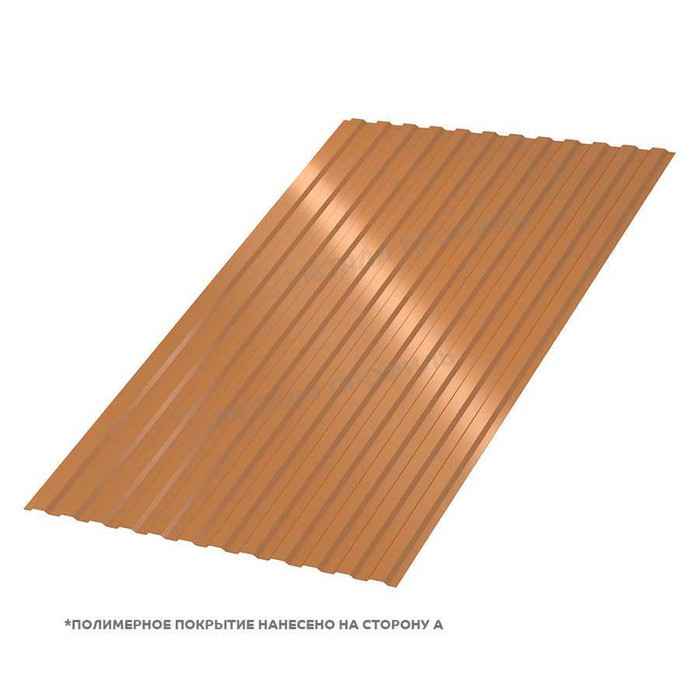 Профлист Металл Профиль МП10 0.5 AGNETA® двусторонний Copper/Copper, Медный/Медный A