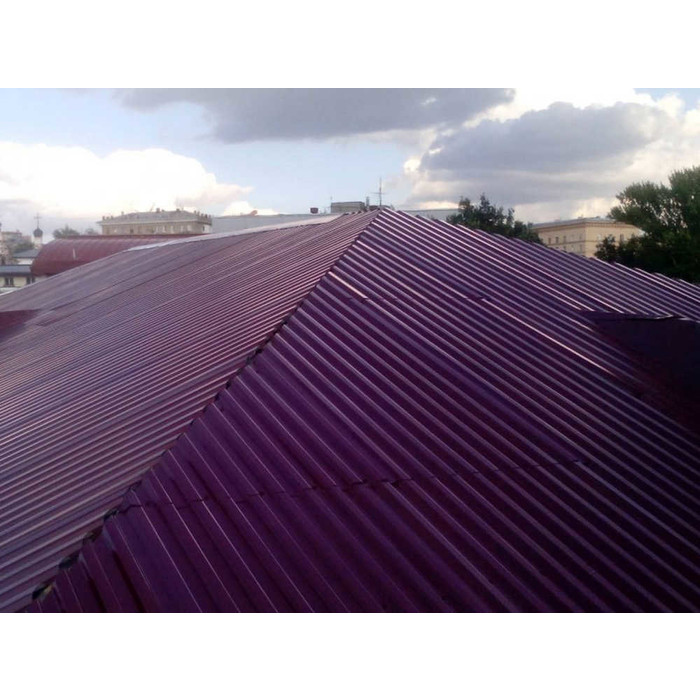 Профлист Grand Line C20A 0.5 Satin RAL 3005 Красное вино фото 7